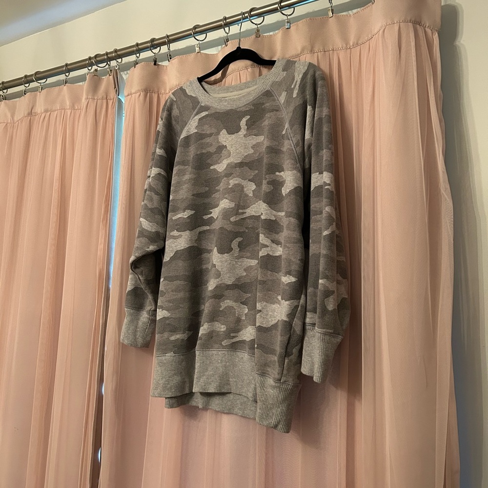 Grey camp oversized sweater